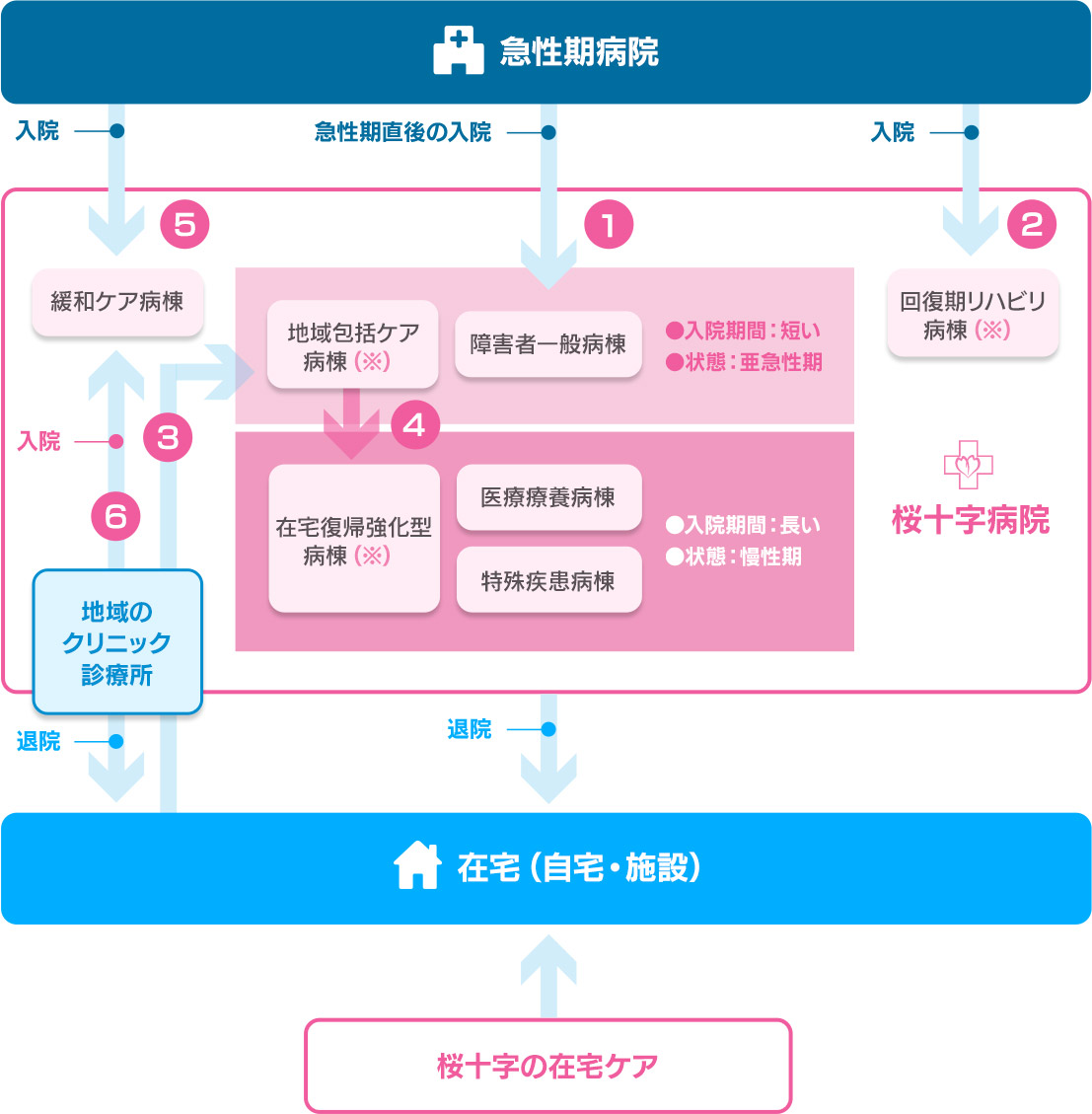 当院の医療体制の図